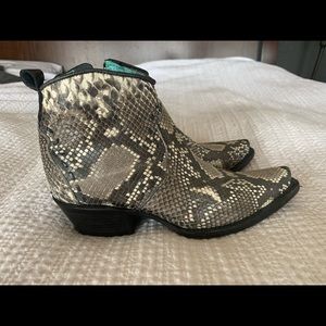 Corral Snake Skin Booties